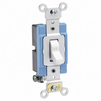 LEVITON 1201-2W INTERR 15A 1P 120/277VWHITE