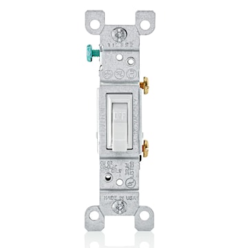 LEVITON 1451-2W INTERR 15A 1P 120V MALWHITE