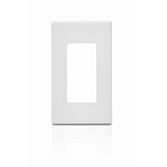 LEVITON 80301-SW PLATE 1G DEC WITHOUT VISIB WHITE 