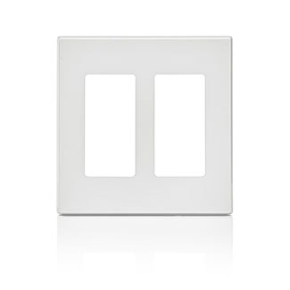 LEVITON 80309-SW 2G DEC PLATE WITHOUT VISIBILITY 