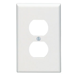 LEVITON 80503-W PLATE 1G DUP MEDIUMWHITE 
