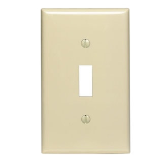 LEVITON 80701-I PLAQUE 1G INTERR NYLONIVOIRE