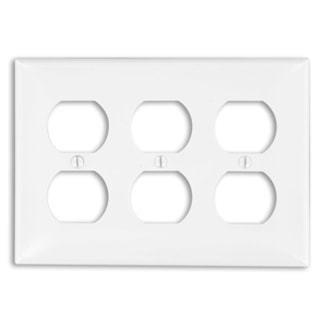 LEVITON 80730-W PLAQUE 3G NYLON BLANC