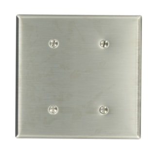 LEVITON 84034-40 DOUBLE SS BLANK PLATE 