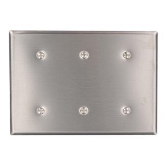 LEVITON 84035-40 PLATE 3G VIRGIN SS 