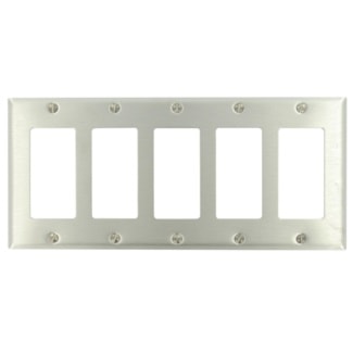LEVITON 84423-40 PLATE 5G DEC SS 