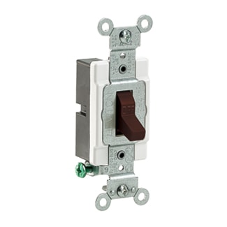 LEVITON CS115-2 INTERR BASCULE STD 1P 15A120/277V BRUN