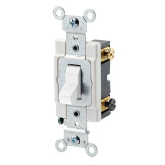 LEVITON CSB3-15W INTERR 15A 3V 120/277VWHITE