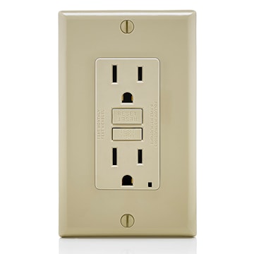 LEVITON GFNT1-I RECEPT DDFT AUTO TEST 15A125V IV