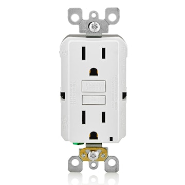 LEVITON GFNT1-W RECEPT DDFT AUTO TEST 15A125V BLANC