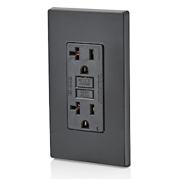 LEVITON GFNT2-E RECEPT DDFT HG AUTO TEST20A125V NOIR