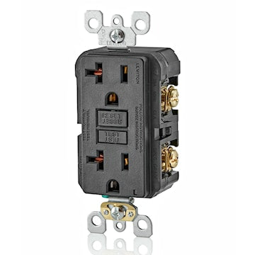 LEVITON GFNT2-E RECEPT DDFT HG AUTO TEST20A125V NOIR