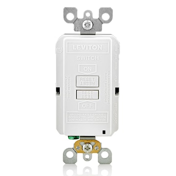 LEVITON GFRBF-W RECEPT DDFT AUTO TEST 20A125V ILLUM BLANC