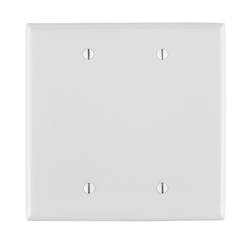 LEVITON PJ23-W 2G PLATE LARGE MOUNT IN BOX BLANK 