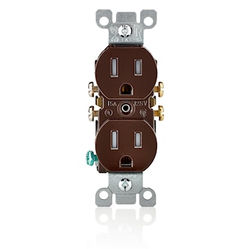 LEVITON T5320 RECEPT 15A 125V DUPINVIOL BRUN