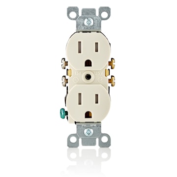 LEVITON T5320-T RECEPT 15A 125V DUPINVIOL AMANDE CLAIR