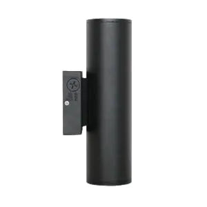 PRODUITS STANDARD 69150 MURAL DEL CYL ROND 4PO 20W 3CCT NOIR / HAUT BAS