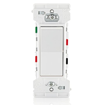 LEVITON E5603-W INTERRUPTEUR 15A 3 VOIESA BACSULE DEC. EDGE BL