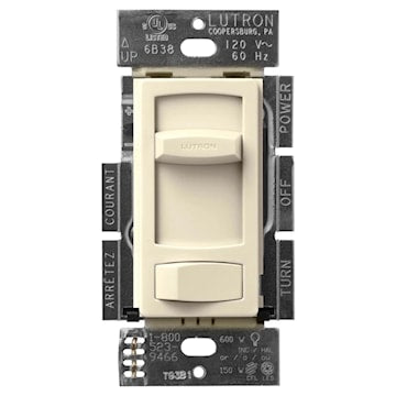LUTRON CTCL-153P-AL CONTOUR CFL/LED ALMOND