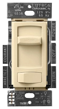 LUTRON CTCL-153P-IV CONTOUR CFL/LED IVORY