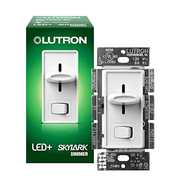 LUTRON SCL-153P-WH GRAD SKYLARK C*L PREREGLE 600W 3 VOIES UNI BLANC