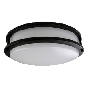 PRODUITS STANDARD 68059 14 PO PLAFONNIER DEL LUMINAIRE ANNEAU DOUBLE 26 W 120 V 3 000 K NOIR 1 8 20 LM ROND