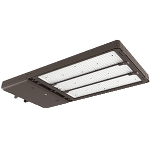 PRODUITS STANDARD 69798 PROJECTEUR DEL, 350/400/450W, 7X7, 120-347V, 3 000/4 000/5 000K, BRONZE, PRISE CELL. PHOTO. 7 BRO. + CAP., SMART READY