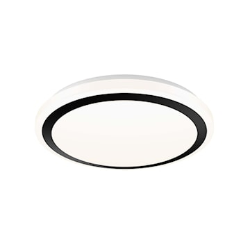 DALS LIGHTING CFG13-CC-BK ROUND GLASS CEILING LIGHT 13IN 32W 120V 5CCT BLACK 