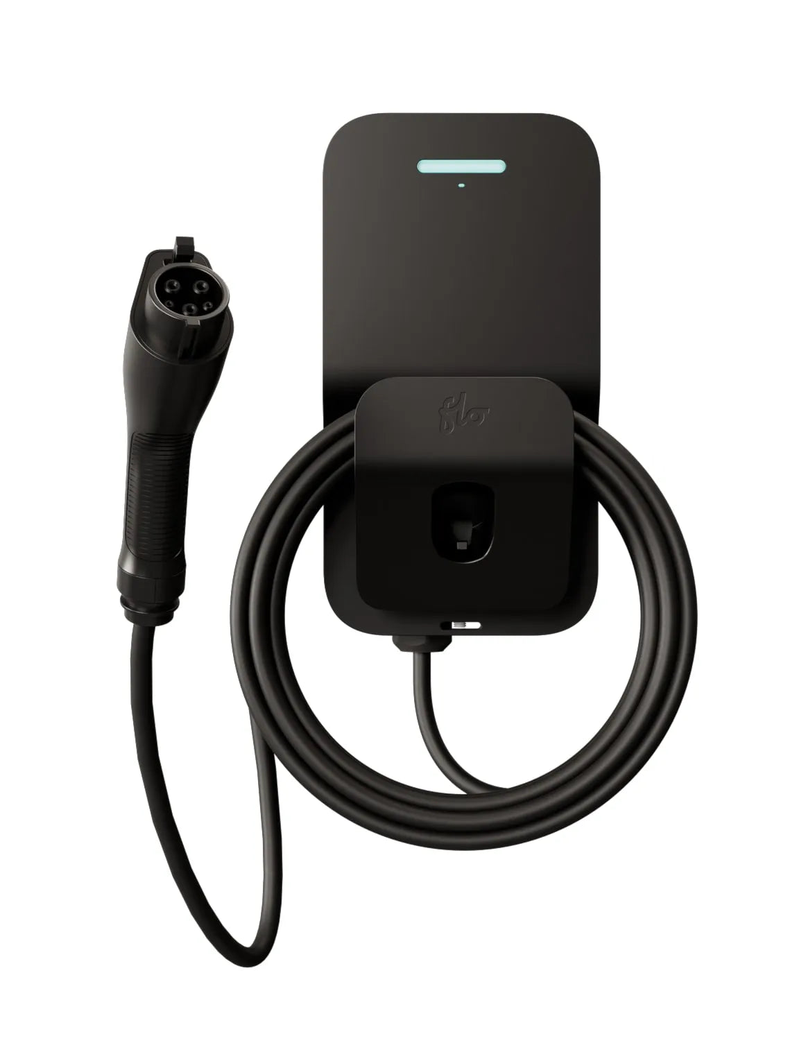 FLO Maison X6 50 A - Noir absolu - Installation fixe - J1772 - Borne de recharge résidentielle de niveau 2