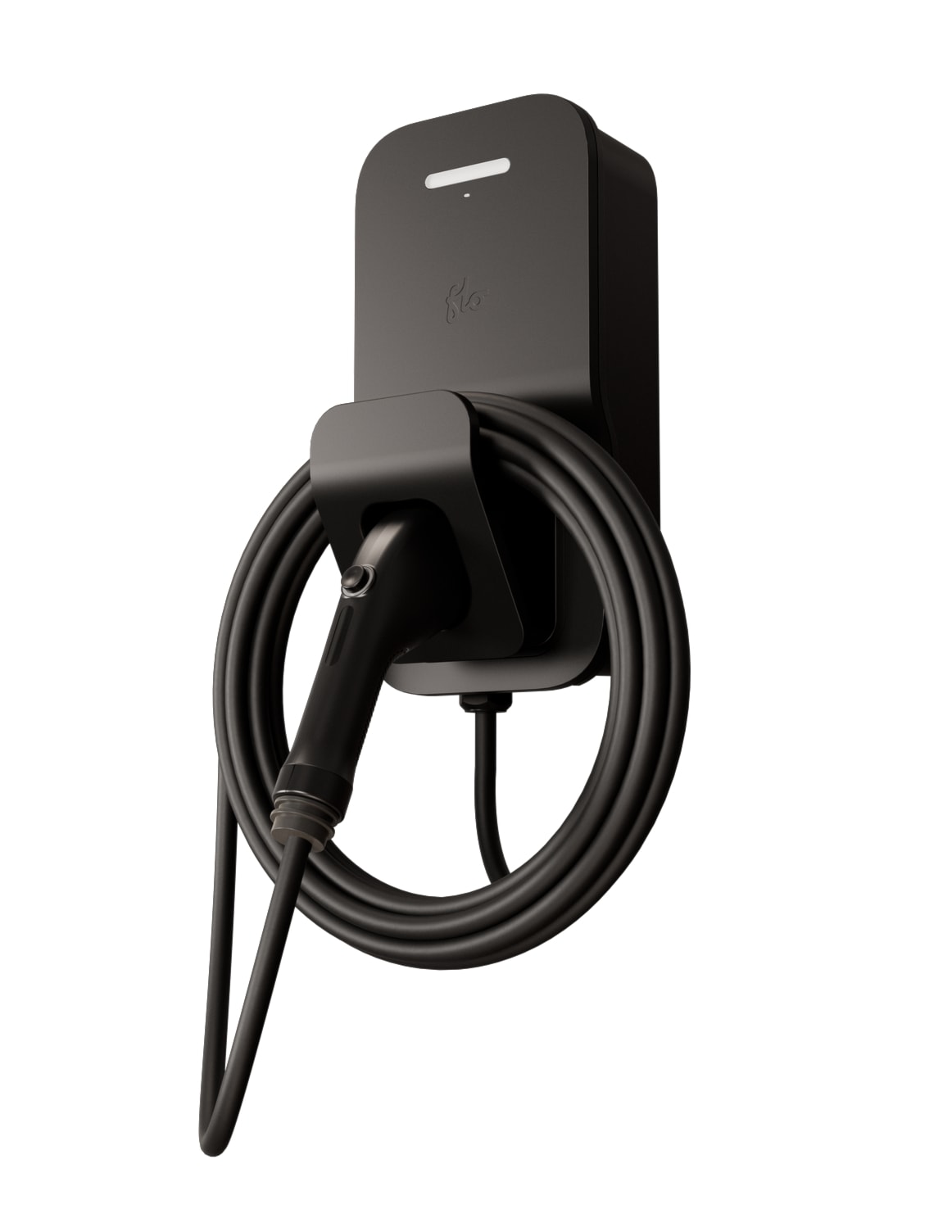 FLO Maison X3 50 A - Absolute Black - Fixed Installation - J1772 - Level 2 Residential Charging Station 
