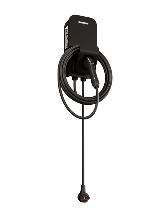 FLO Maison X3 50 A, *TESLA* - Absolute Black - Plug-in - NACS - Level 2 residential charging station