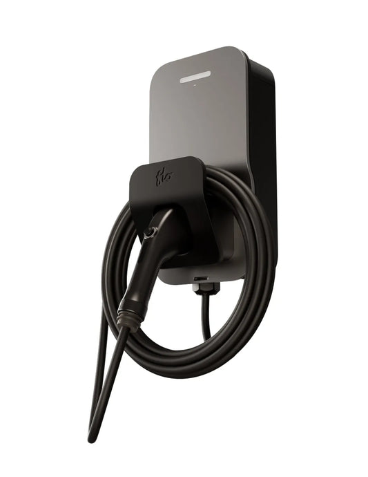FLO Maison X6 50 A - Argent infini - Installation fixe - J1772 - Borne de recharge résidentielle de niveau 2