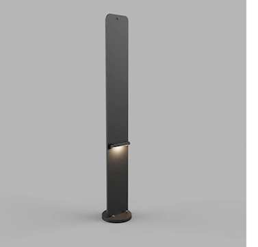 SNOC P15604D120BK PIEDESTAL UNIVERSEL NOIRPOUR BORNE / LUM DEL 4W