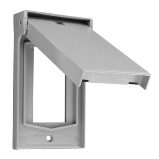 LEVITON 4998-GY PLATE 1G DEC DFT CPVGGRAY VERTICAL 