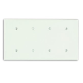 LEVITON 88057 PLAQUE MURALE 4G 4 OBTURATEURS STD BL