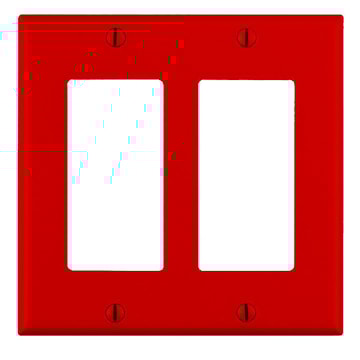 LEVITON 80409-NR PLAQUE 2G DEC AVEC VISROUGE