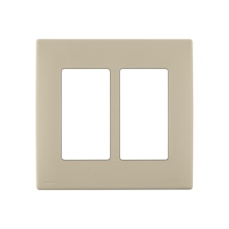 LEVITON REWP2-NS PB NAVAJO SAND DOUBLE PLATE 