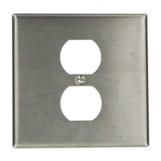 LEVITON 84039-40 2G SS PLATE 