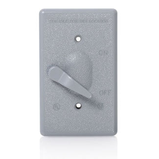 LEVITON WM1S-GY WEATHERPROOF COVERS 1DEVICE