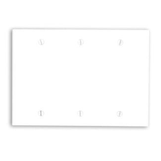 LEVITON 88033 3G BLANK WHITE PLATE 