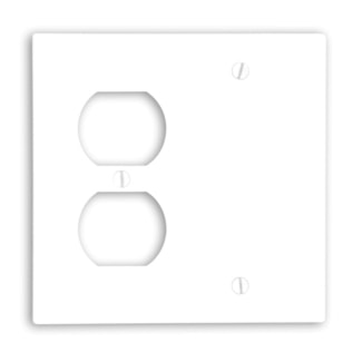 LEVITON 88008 PLATE 2G DUPLEX VIRGINWHITE 