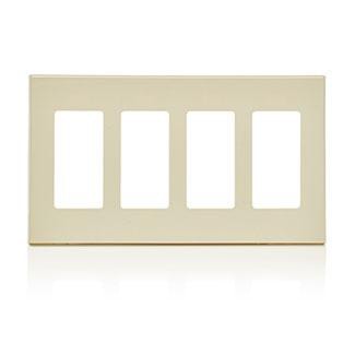 LEVITON 80312-ST 4G DECORA SCREWLESS PLATE LIGHT ALMOND 