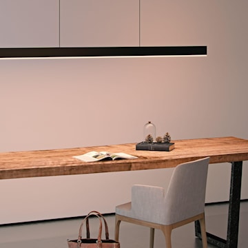 ECLAIRAGE DALS SPD72-3K-BK LUM SUSPENDU PROFIL MINCE 72PO 55W 3K 120/277V