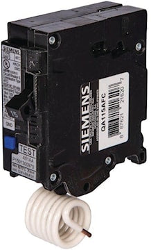 Disjoncteurs combinés anti-arcs unipolaires et bipolaires (CAFCI) 1 pôle, 120V 15A 10KA