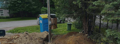 Entrée électrique 200 A aérosouterraine