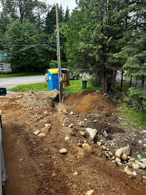 Entrée électrique 200A aérosouterraine